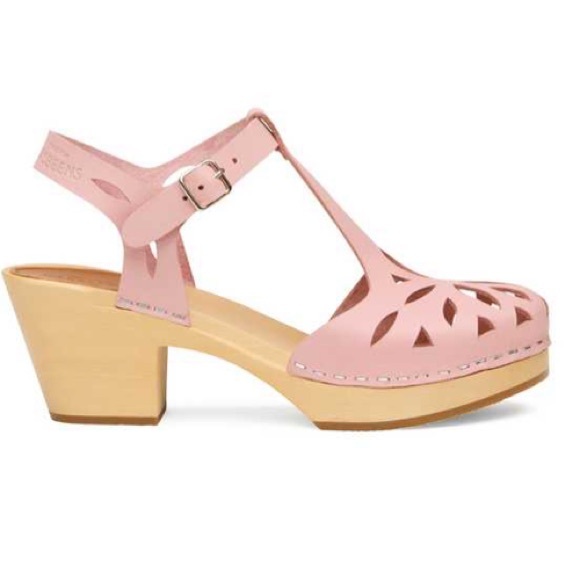 Anthropologie Swedish Hasbeens NWT Lacy Clog Sandal Pale Pink Best Classic 🌸❤️🌈 - Picture 3 of 13